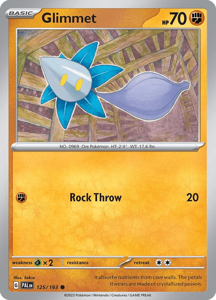 Glimmet, carta 125 de Paldea Evolved