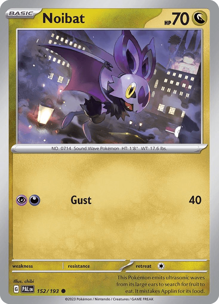 Noibat, carta 152 de Paldea Evolved
