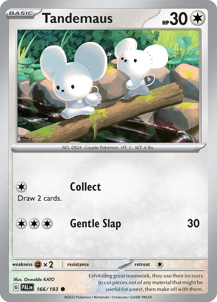 Tandemaus, carta 166 de Paldea Evolved