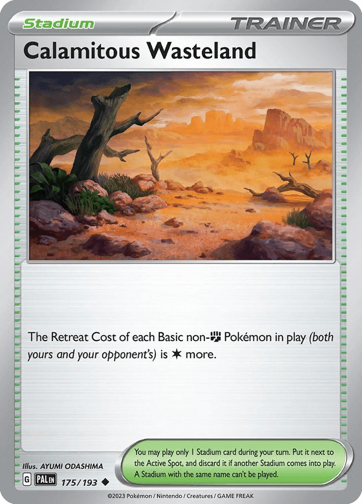 Calamitous Wasteland, carta 175 de Paldea Evolved