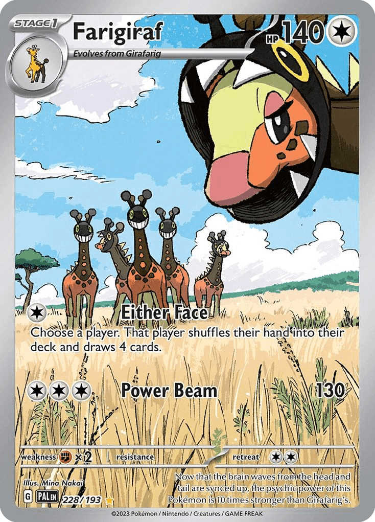 Farigiraf, carta 228 de Paldea Evolved
