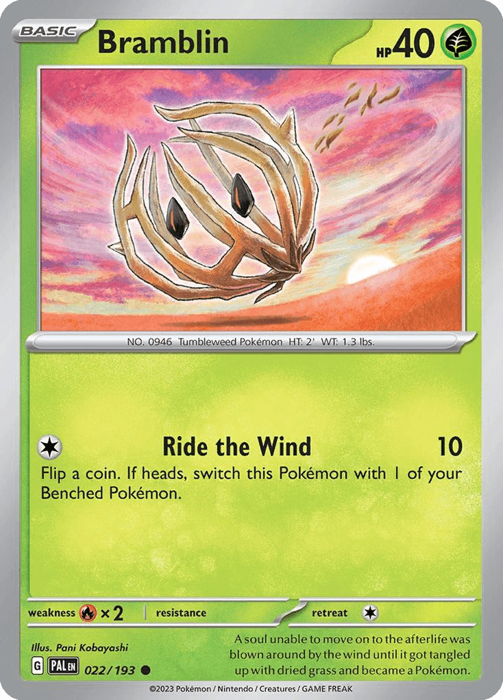 Bramblin, carta 022 de Paldea Evolved