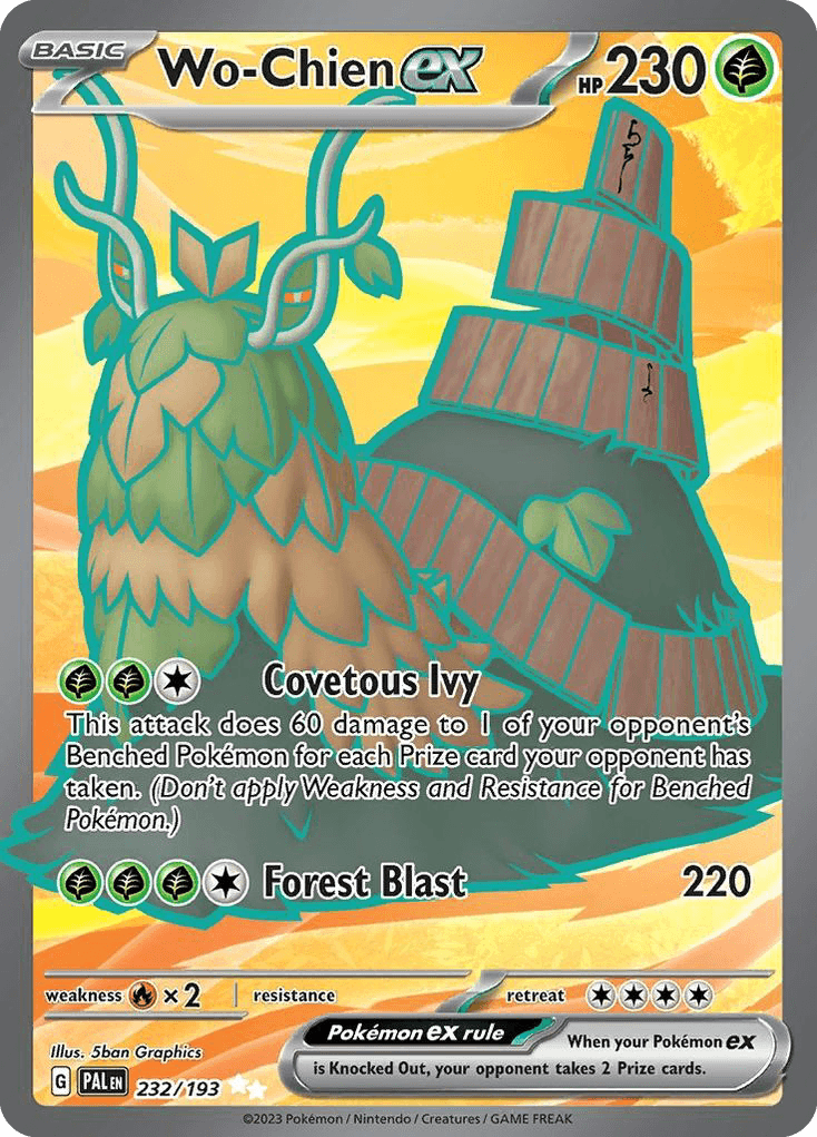 Wo-Chien ex, carta 232 de Paldea Evolved