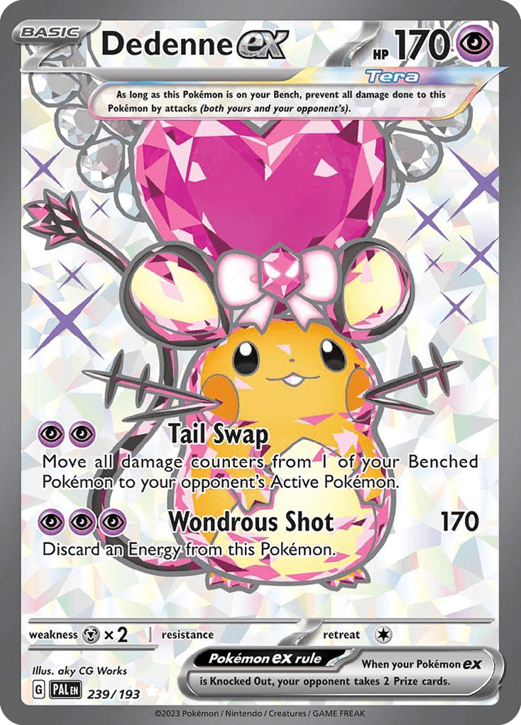 Dedenne ex, carta 239 de Paldea Evolved