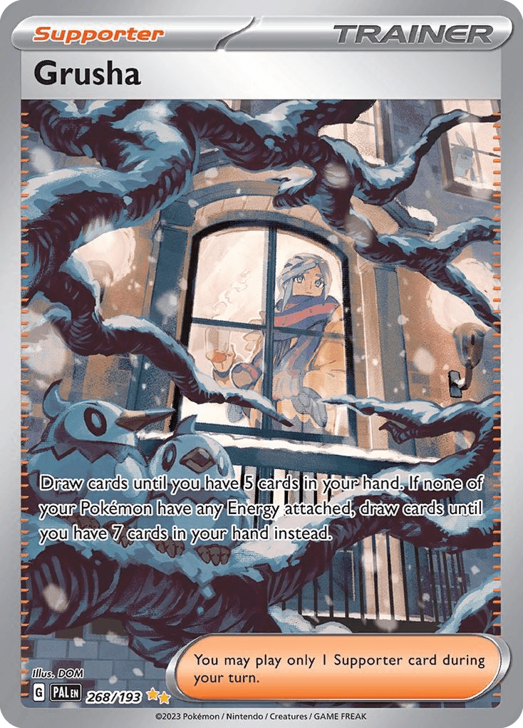 Grusha, carta 268 de Paldea Evolved