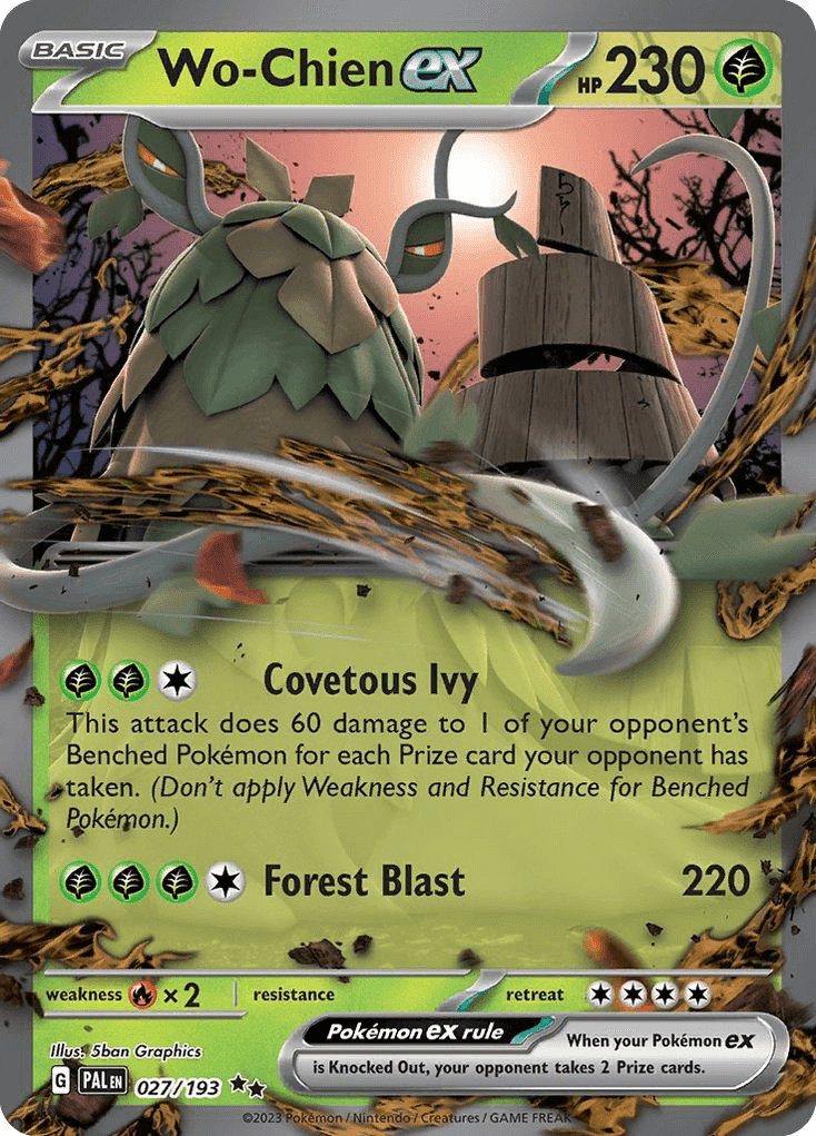 Wo-Chien ex, carta 027 de Paldea Evolved