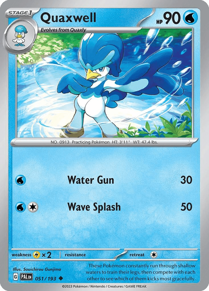 Quaxwell, carta 051 de Paldea Evolved