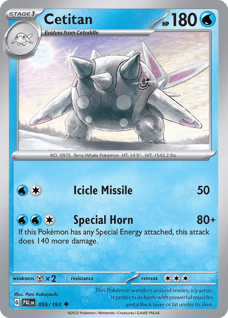 Cetitan, carta 055 de Paldea Evolved