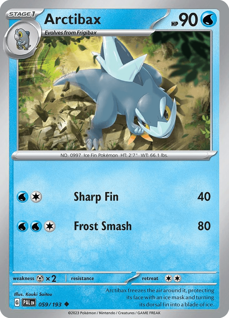Arctibax, carta 059 de Paldea Evolved