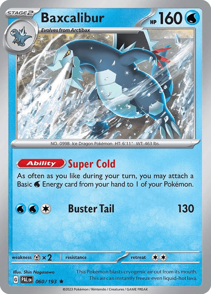 Baxcalibur, carta 060 de Paldea Evolved