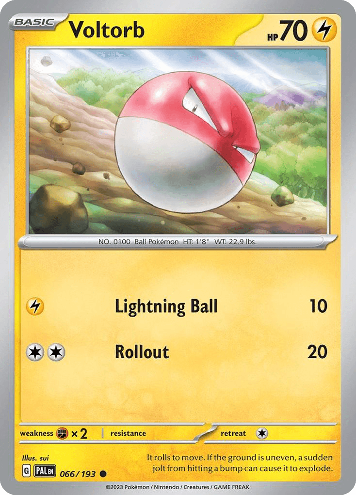 Voltorb, carta 066 de Paldea Evolved
