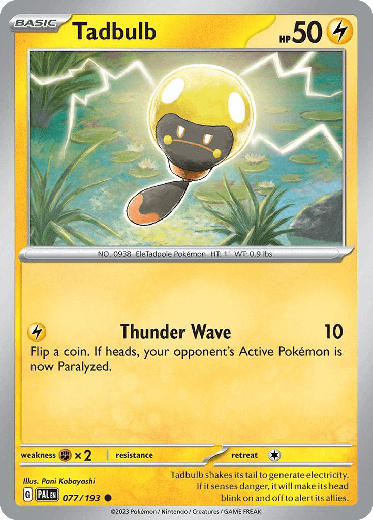 Tadbulb, carta 077 de Paldea Evolved