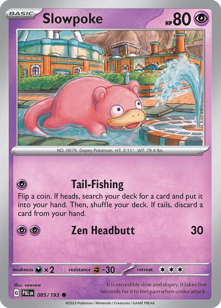 Slowpoke, carta 085 de Paldea Evolved