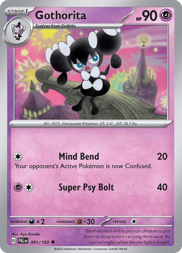 Gothorita, carta 091 de Paldea Evolved