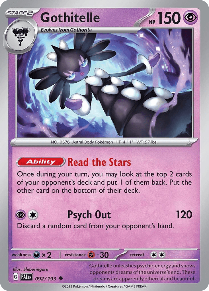 Gothitelle, carta 092 de Paldea Evolved