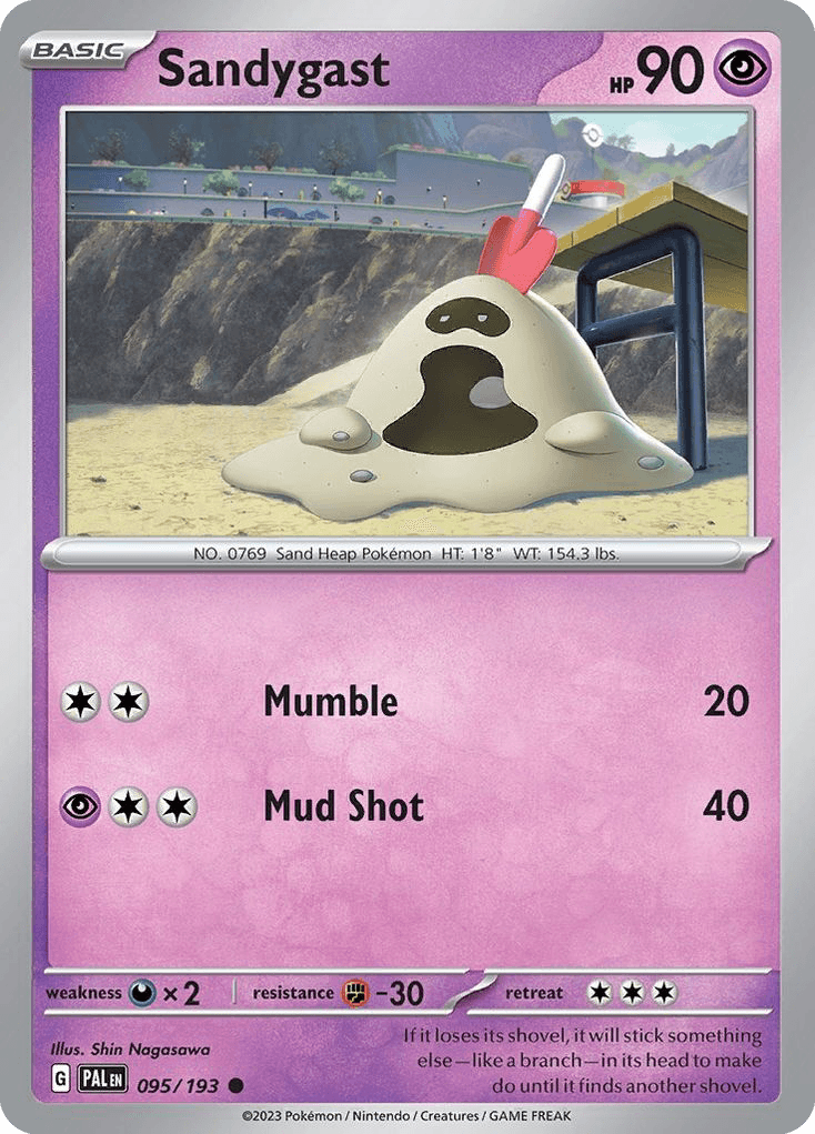 Sandygast, carta 095 de Paldea Evolved