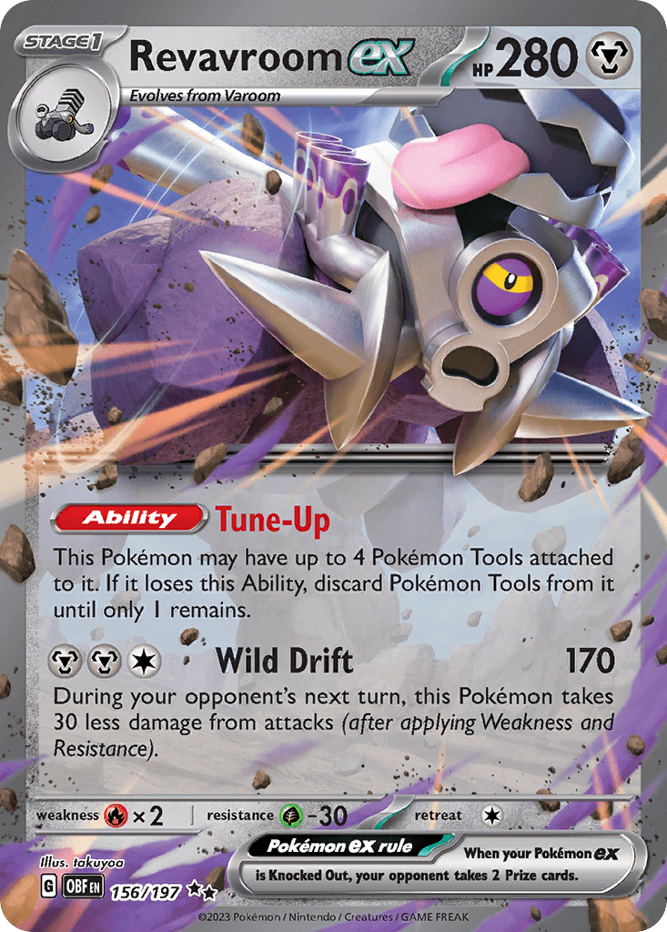Revavroom ex, carta 156 de Obsidian Flames