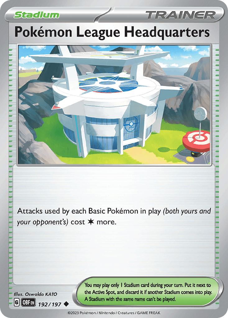 Pokémon League Headquarters, carta 192 de Obsidian Flames