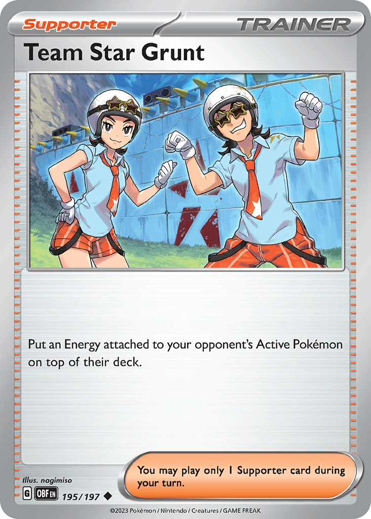 Team Star Grunt, carta 195 de Obsidian Flames