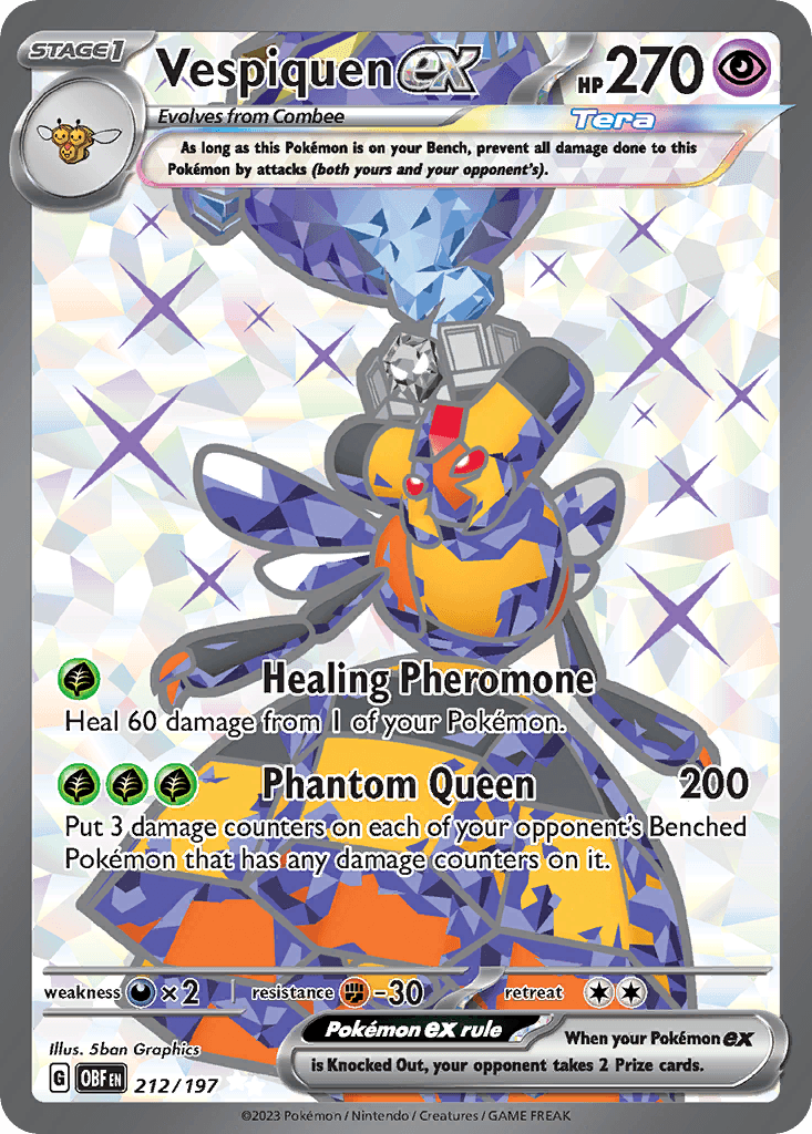 Vespiquen ex, carta 212 de Obsidian Flames