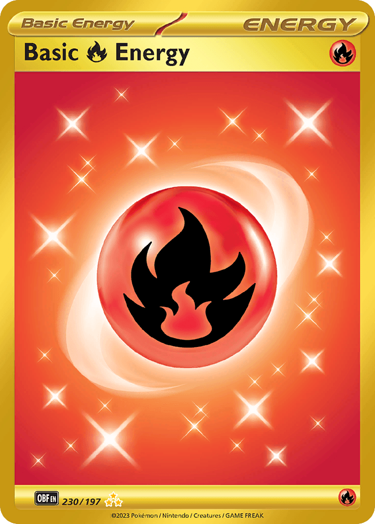 Basic Fire Energy, carta 230 de Obsidian Flames