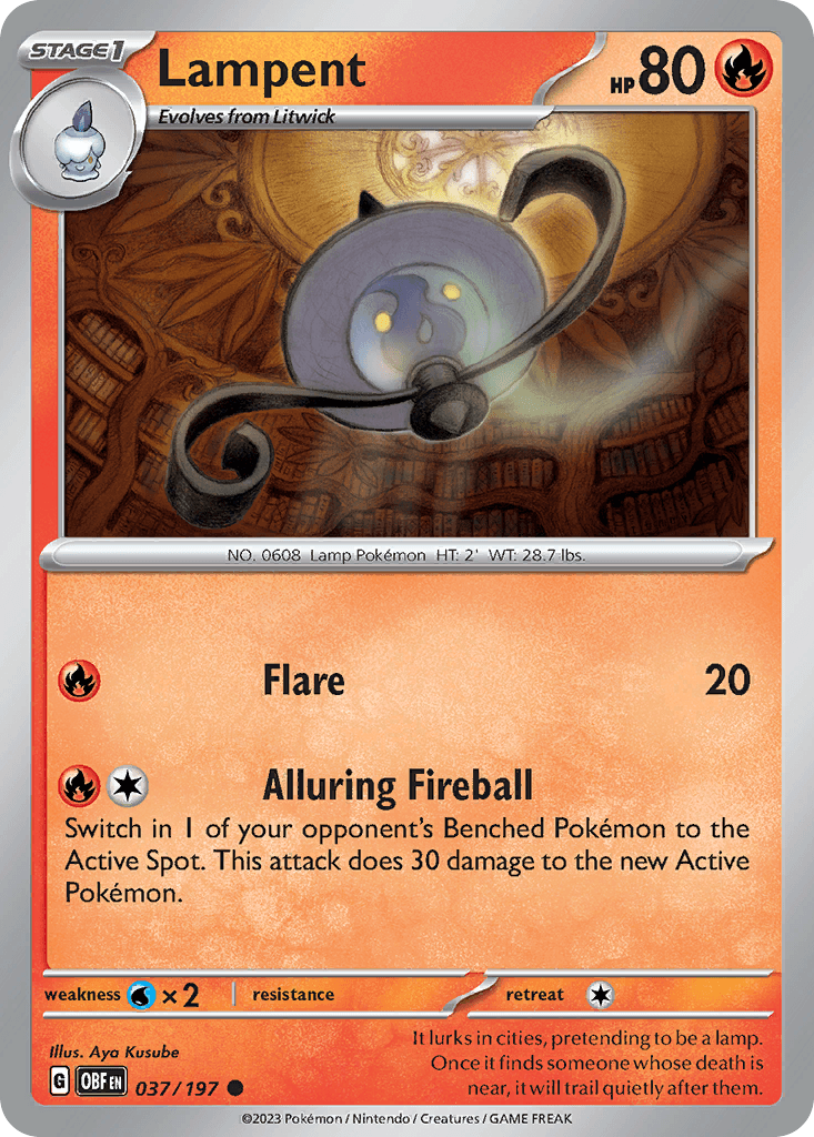 Lampent, carta 037 de Obsidian Flames