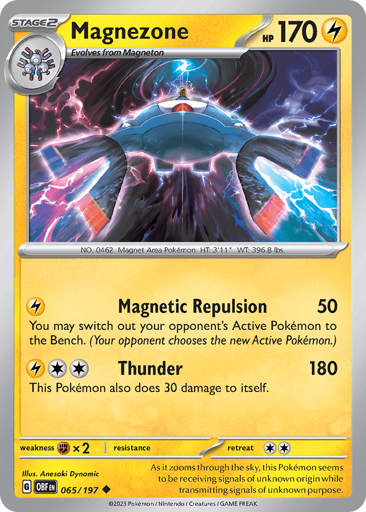 Magnezone, carta 065 de Obsidian Flames