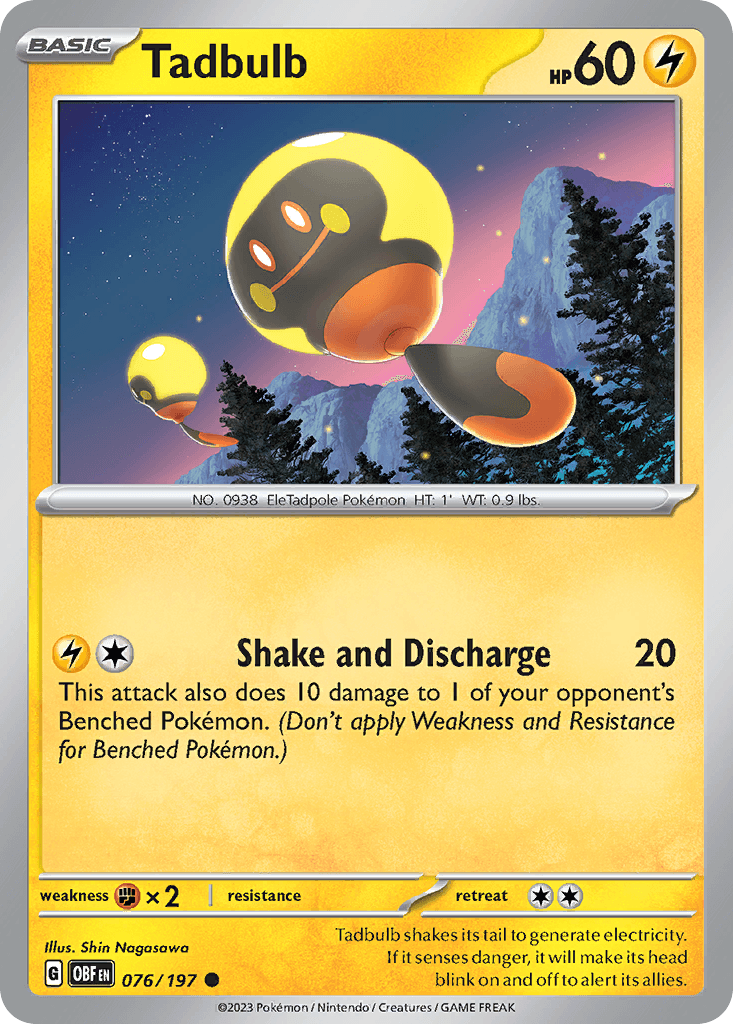 Tadbulb, carta 076 de Obsidian Flames