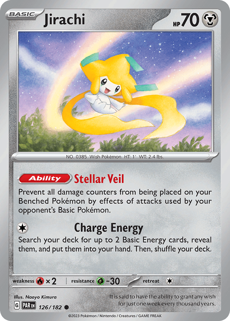 Jirachi, carta 126 de Paradox Rift