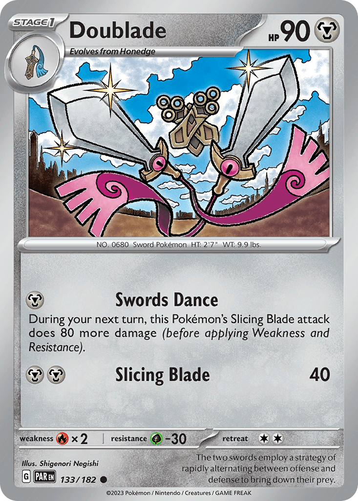 Doublade, carta 133 de Paradox Rift