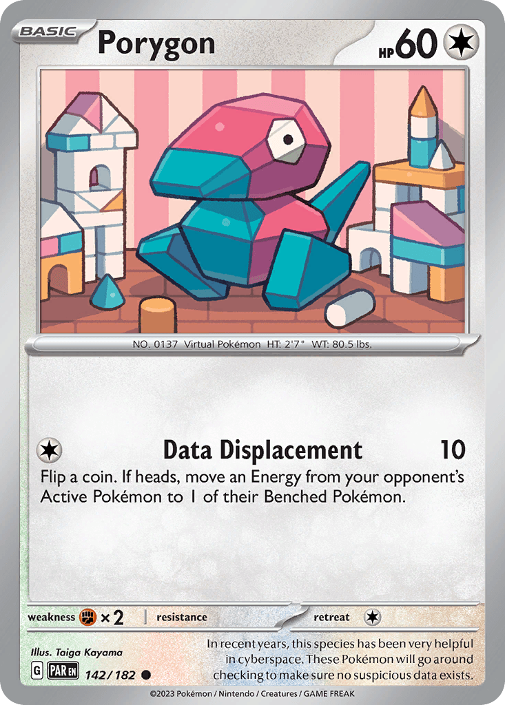 Porygon, carta 142 de Paradox Rift