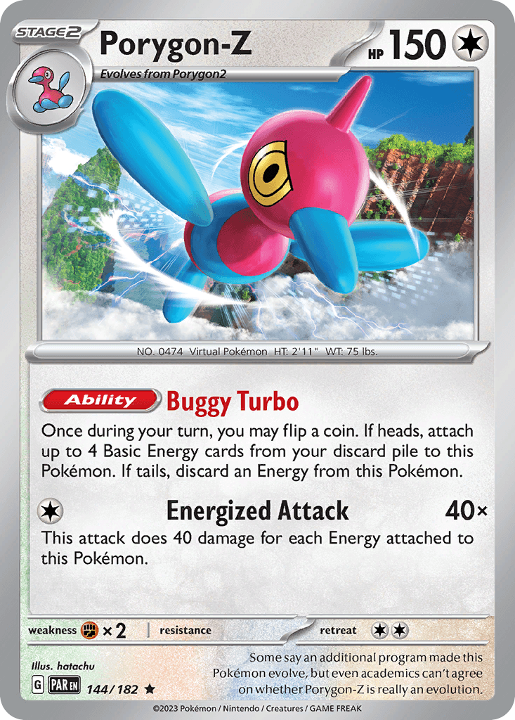 Porygon-Z, carta 144 de Paradox Rift