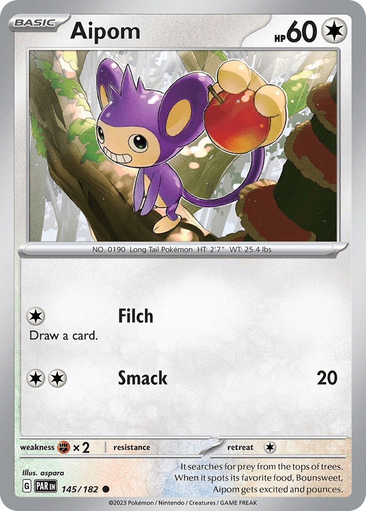 Aipom, carta 145 de Paradox Rift
