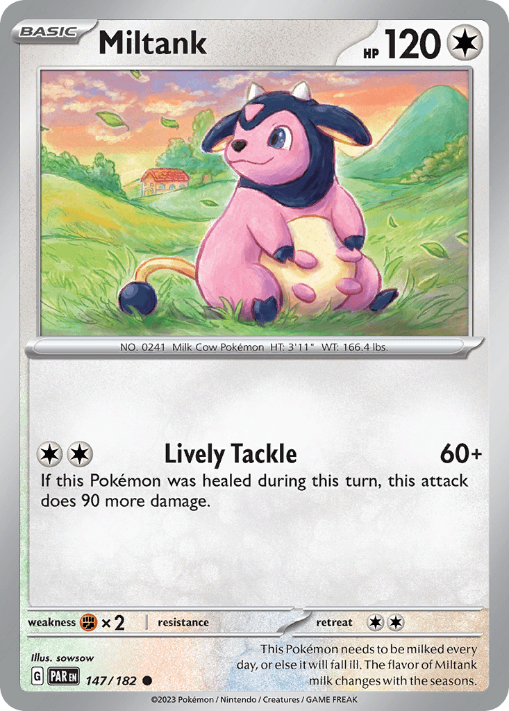 Miltank, carta 147 de Paradox Rift
