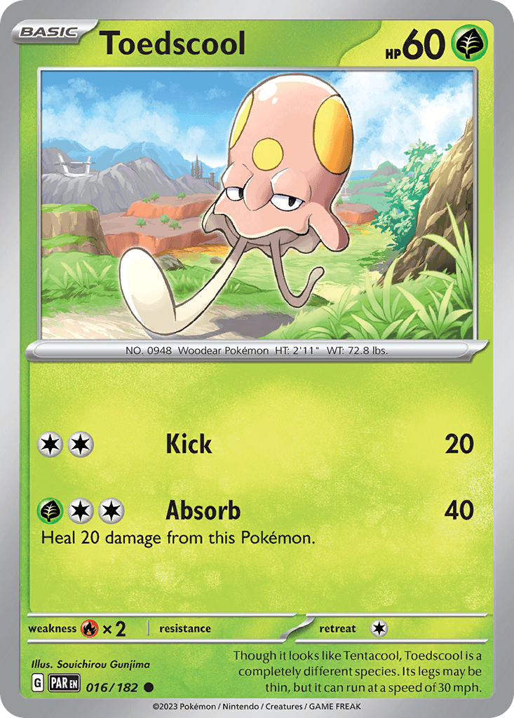 Toedscool, carta 016 de Paradox Rift