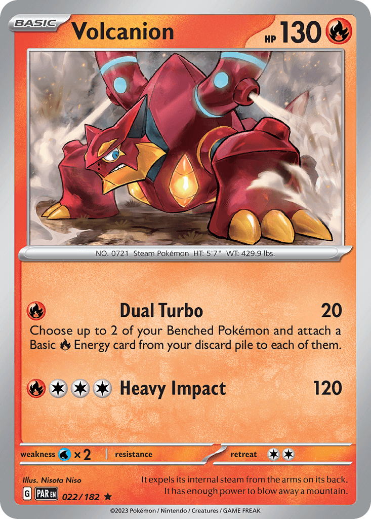 Volcanion, carta 022 de Paradox Rift