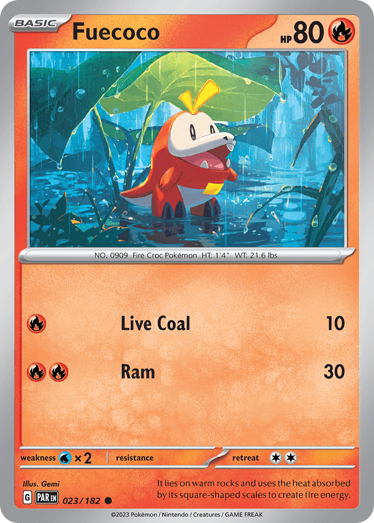 Fuecoco, carta 023 de Paradox Rift