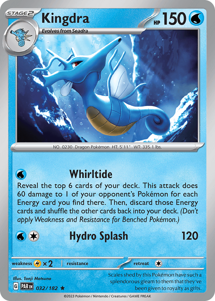 Kingdra, carta 032 de Paradox Rift