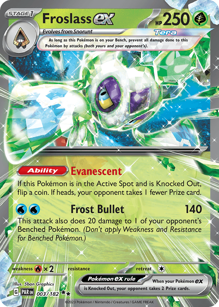 Froslass ex, carta 003 de Paradox Rift