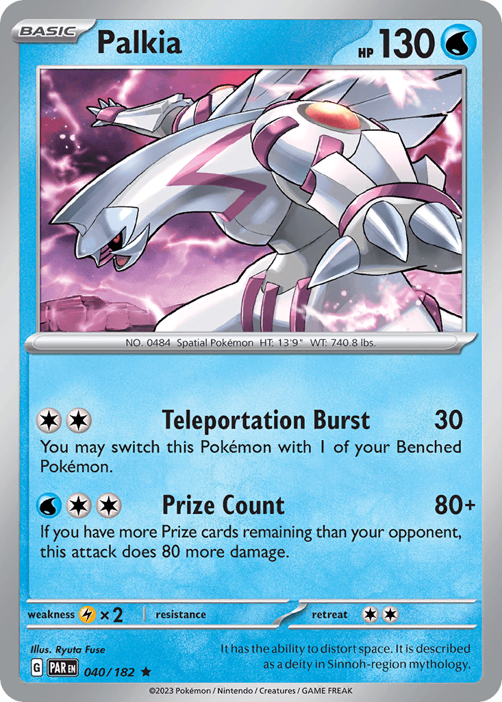 Palkia, carta 040 de Paradox Rift