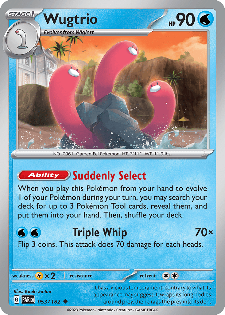 Wugtrio, carta 053 de Paradox Rift