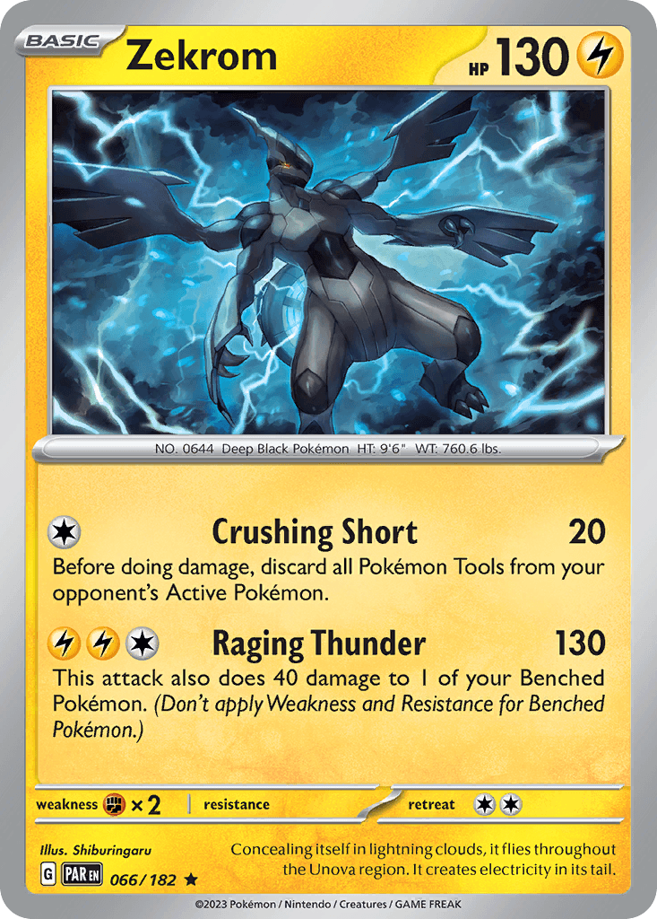 Zekrom, carta 066 de Paradox Rift