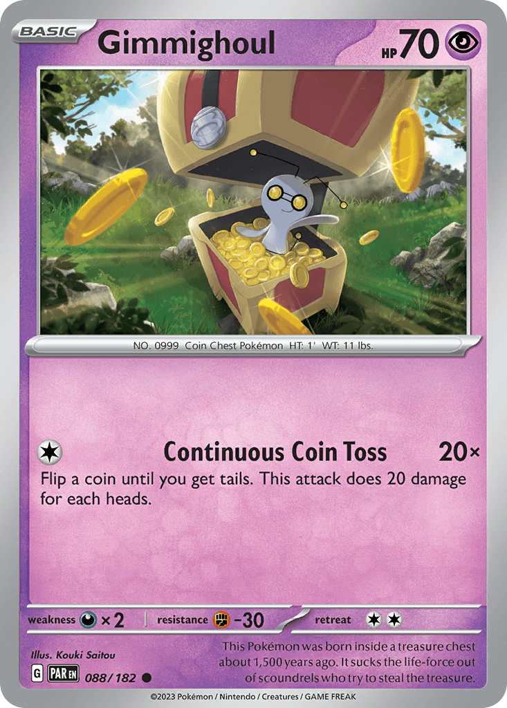 Gimmighoul, carta 088 de Paradox Rift