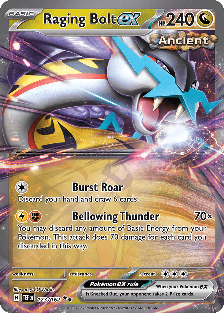 Raging Bolt ex, carta 123 de Temporal Forces