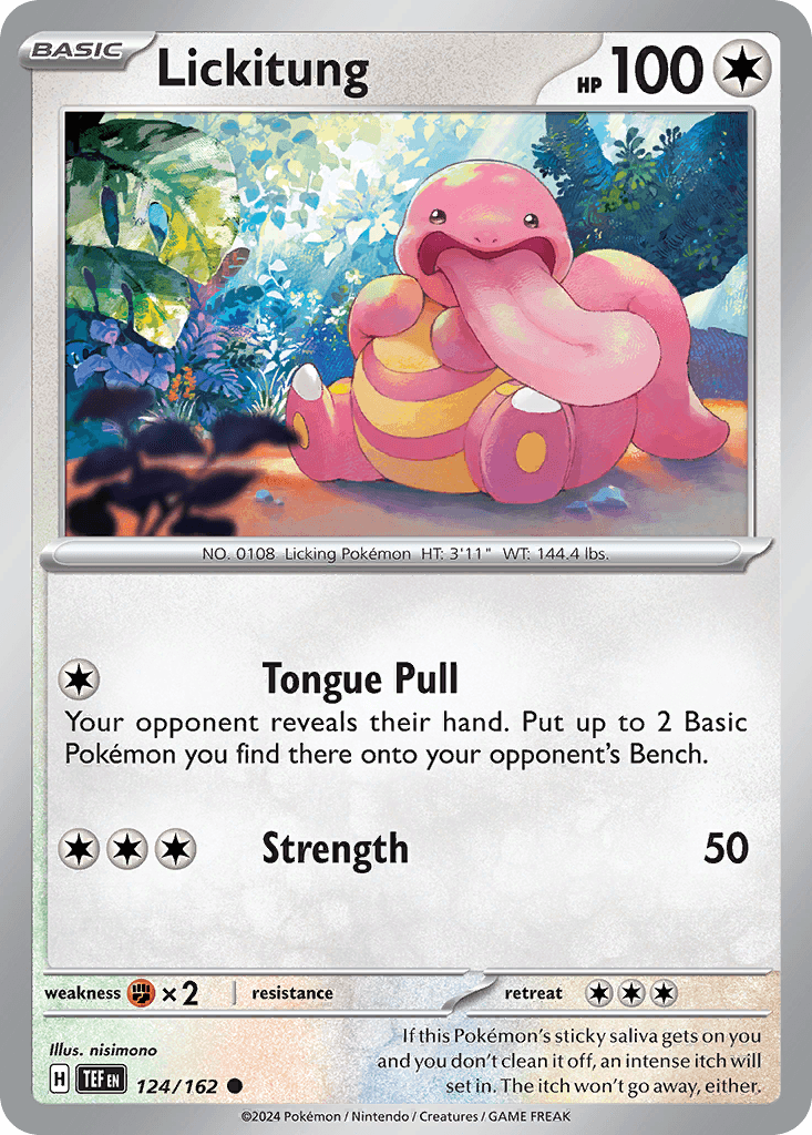 Lickitung, carta 124 de Temporal Forces