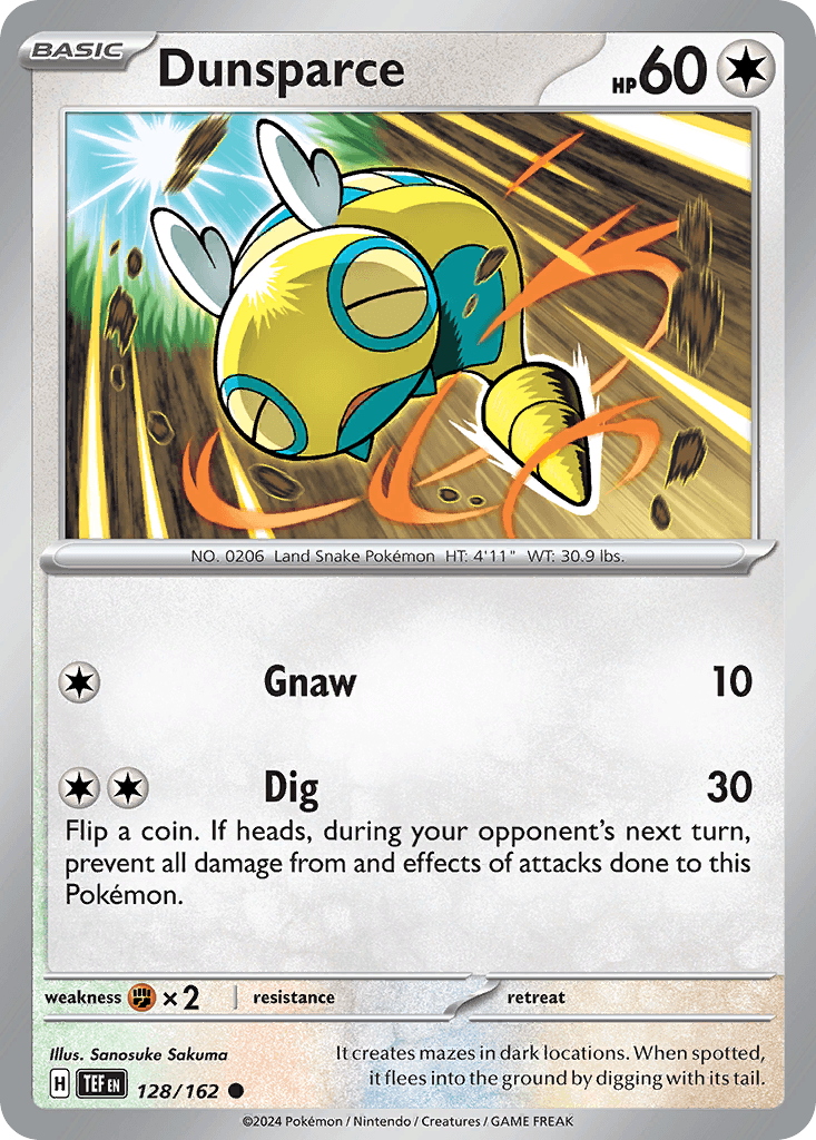 Dunsparce, carta 128 de Temporal Forces