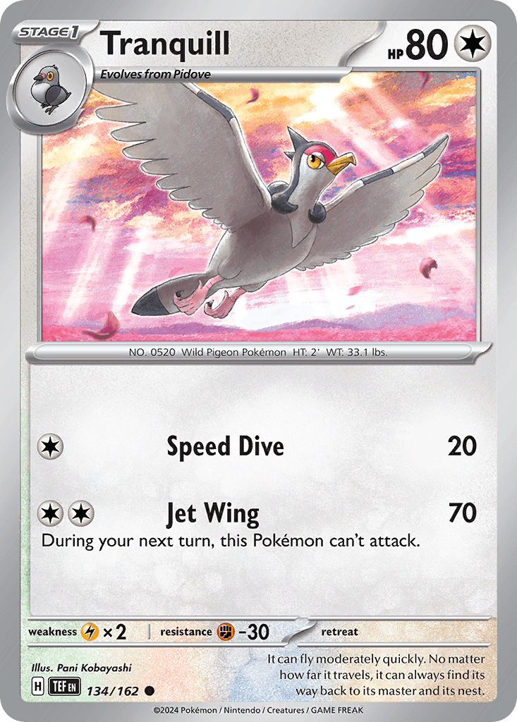 Tranquill, carta 134 de Temporal Forces
