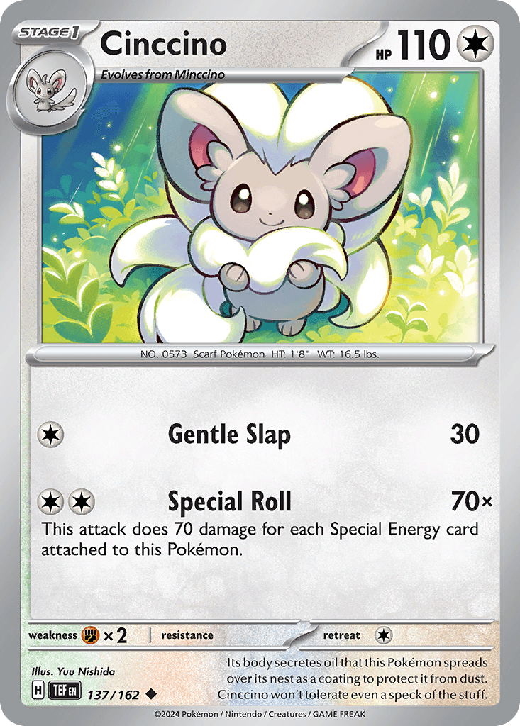 Cinccino, carta 137 de Temporal Forces