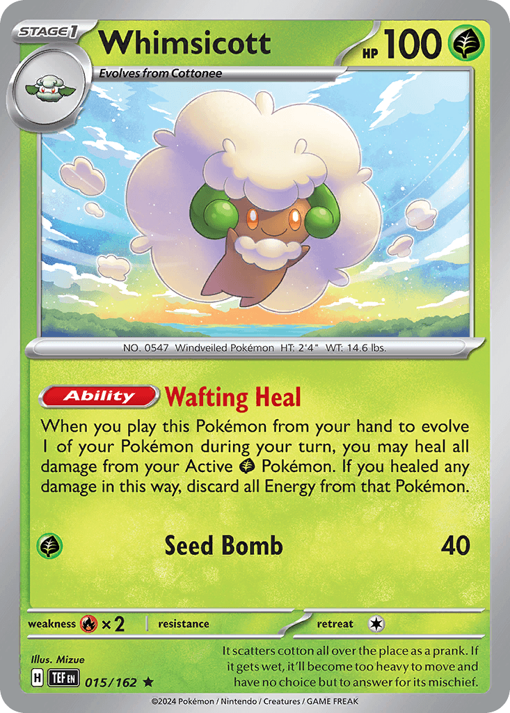 Whimsicott, carta 015 de Temporal Forces