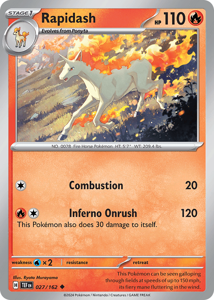 Rapidash, carta 027 de Temporal Forces